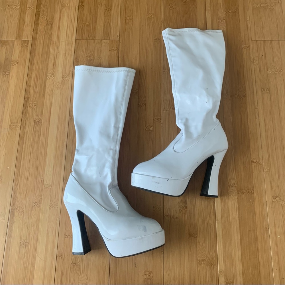 White Gogo Boots